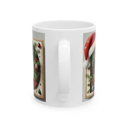Personalised 'd' edition christmas mug - unique gift for xmas - stocking filler - drinkware washable reusable reuse ceramic cup tumbler coff
