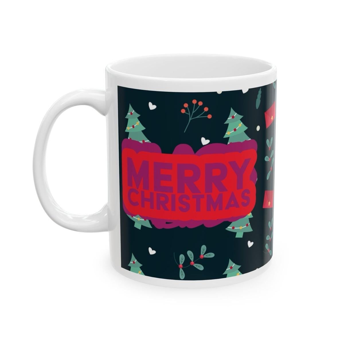 Cute xmas mug merry christmas mug for festive beverages - drinkware reusable washable reuse tumbler cup ceramic coffee tea xmas mugs secret