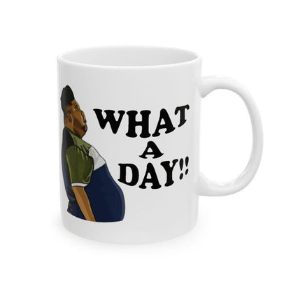 What a day mug harvey price mug - funny gift for coffee lovers - drinkware, tumblers funny mugs funny gifts 11oz washable reusable ceramic r