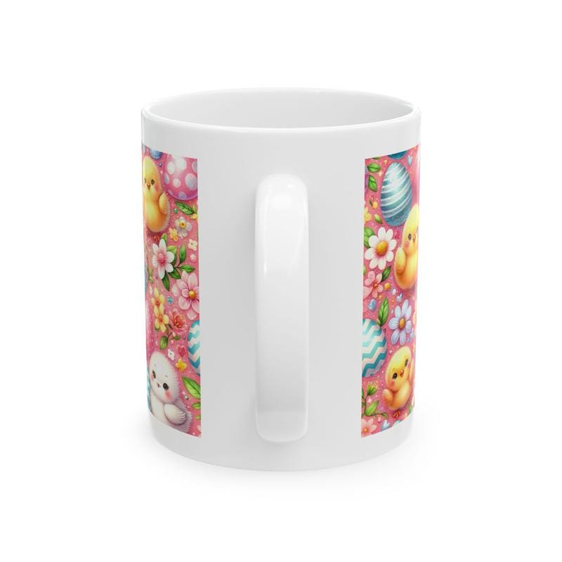 Easter bunny mug - cute gift - perfect for hot drinks - drinkware, tumblers cup bottles reusable washable portable reuse ceramic coffee east