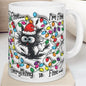 Funny cat mug - i’m fine everything is fine drinkware cup tumblers reusable washable ceramic coffee reuse mugs xmas tea mean festive obses
