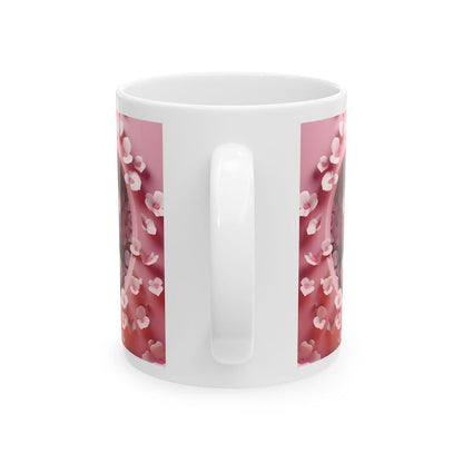 Cute 3d bear mug heart style - gift mugs for coffee lovers - cup, drinkware tumblers girlfriend boyfriend husband reusable ceramic washable