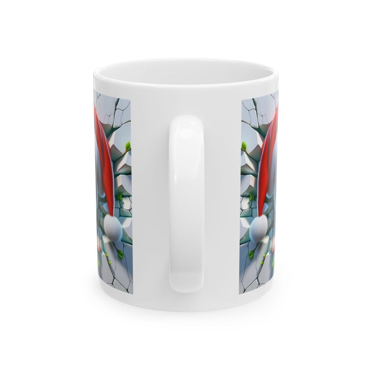 Staffy style 3d mug xmas - perfect for hot drinks this holiday season - drinkware ceramic washable reuse reusable coffee cup tumbler dog pup