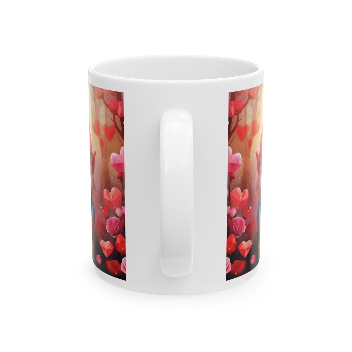 Valentine's gonk gnome mug - perfect for coffee and tea - tumblers, drinkware cup bottles reusable love hearts valentines boyfriend xmas gir