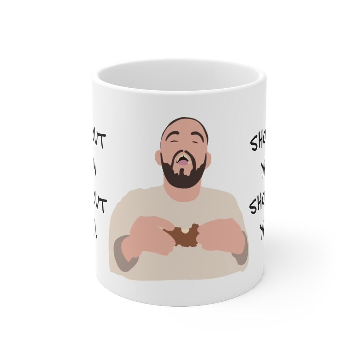Shout out ya mum shout out ya dad mashtag mug - perfect for coffee and tea - reusable ceramic cup drinkware tumbler washable reuse xmas mugs
