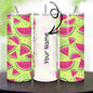 Personalised tumbler watermelon melon style 20oz - perfect for on-the-go hydration - vacuum flask - cup drinkware mug bottles water bottles