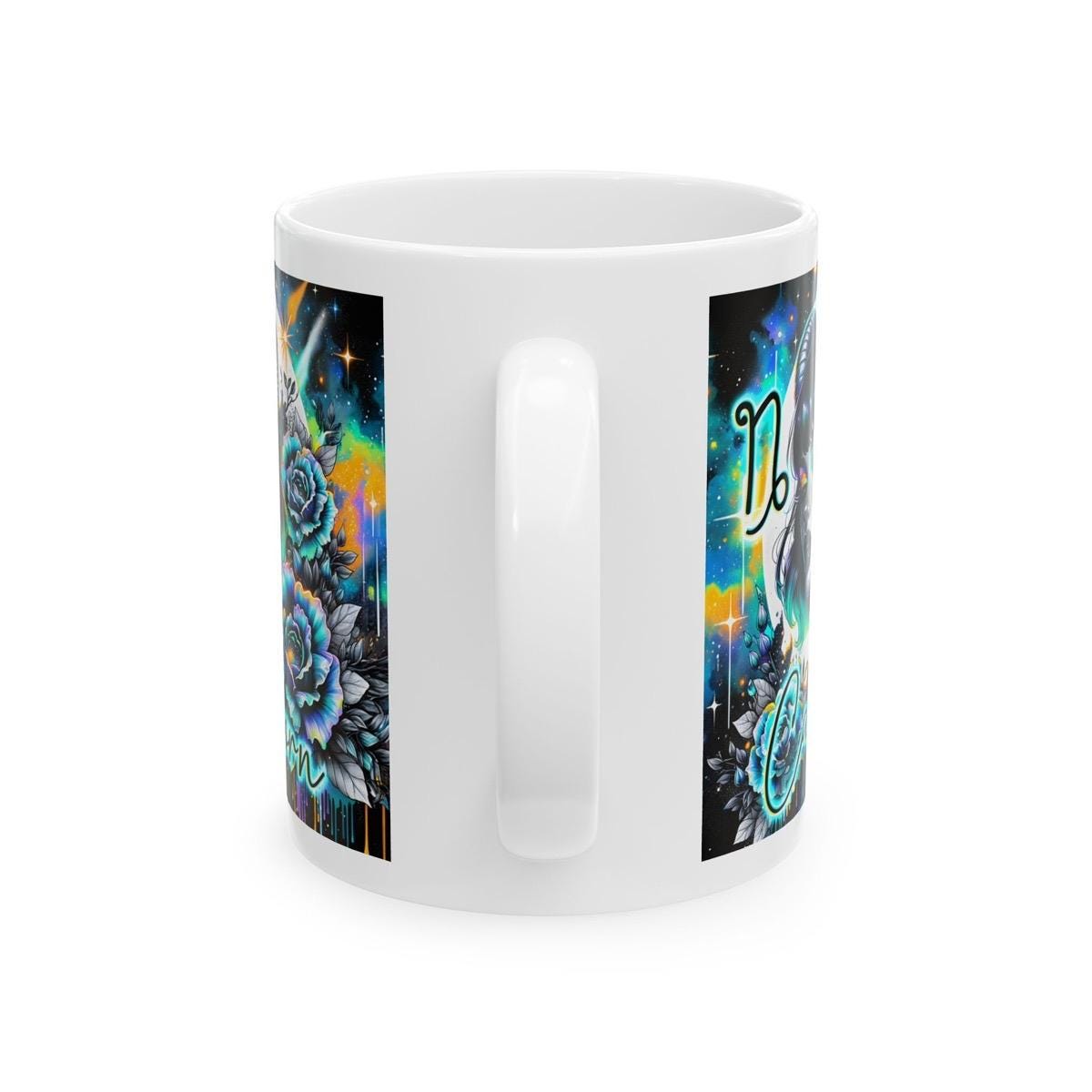 Capricorn star sign astrology mug - perfect gift for any occasion - drinkware washable reusable tumbler cup reuse coffee ceramic cute cute g