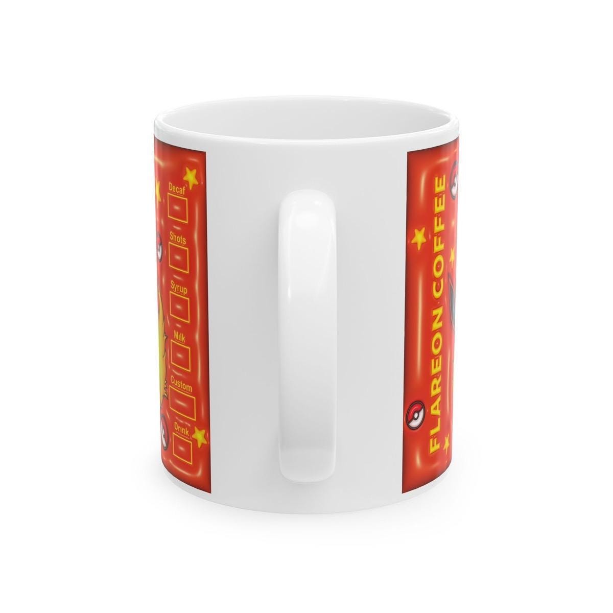 Flareon style 3d mug gift - perfect for hot and cold drinks - drinkware, tumblers cup bottles ceramic reusable washable reuse coffee cute