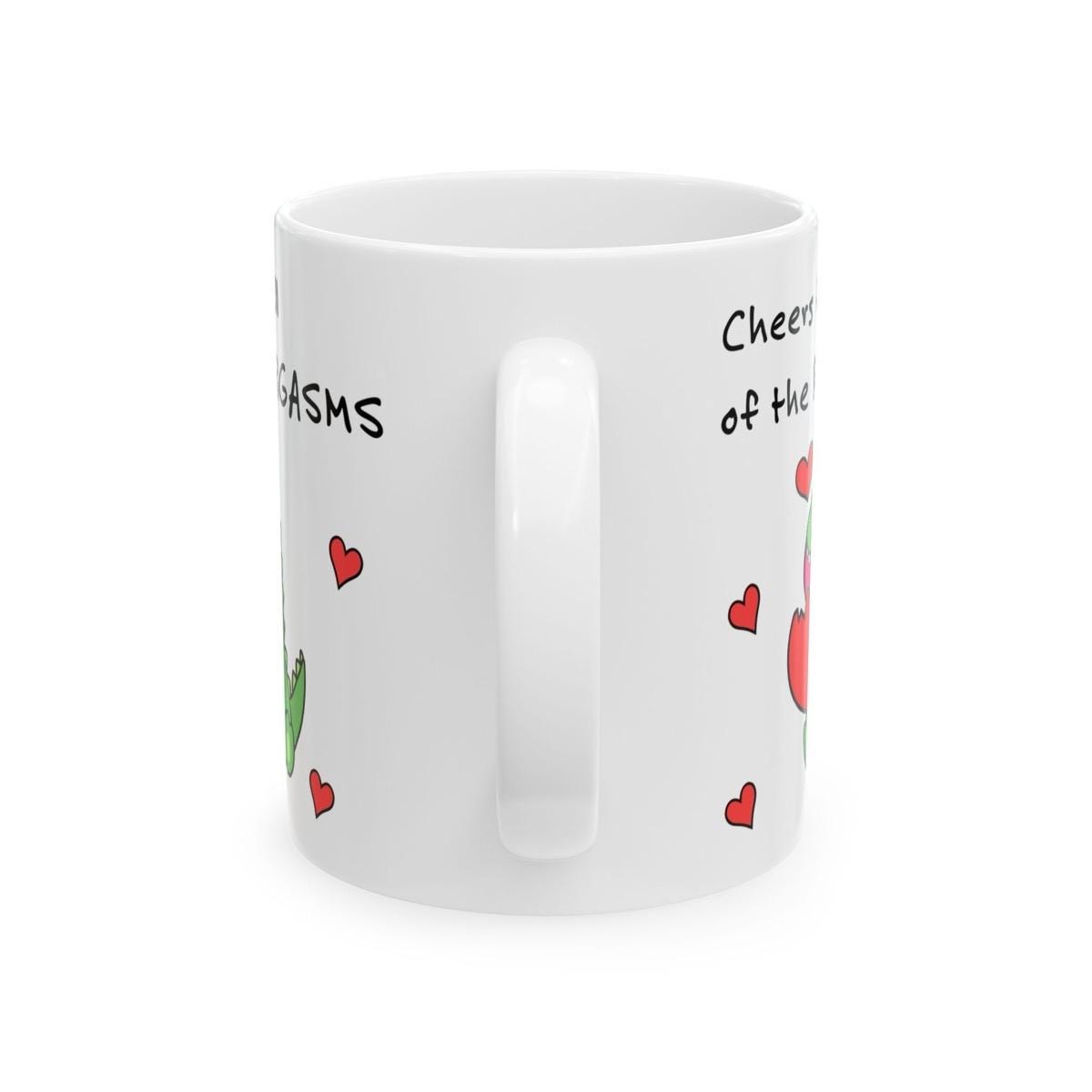 Funny roar mug for valentine's day gift - perfect cup for a happy valentine's day - drinkware tumblers reusable washable ceramic reuse coffe