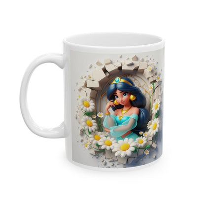 Jasmine princess 3d mug - christmas secret santa gift - perfect for hot drinks - drinkware reusable washable cup tumbler reuse ceramic coffe