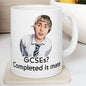 Funny mug - inbetweeners gcse completed it mate mug - funny inbetweeners jay cartwright gift coffee mug drinkware washable reusable tumbler