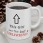 Funny cute mug - perfect valentine's gift for the best girlfriend - washable, bottles, tumblers, drinkware, cup reusable ceramic reuse coffe
