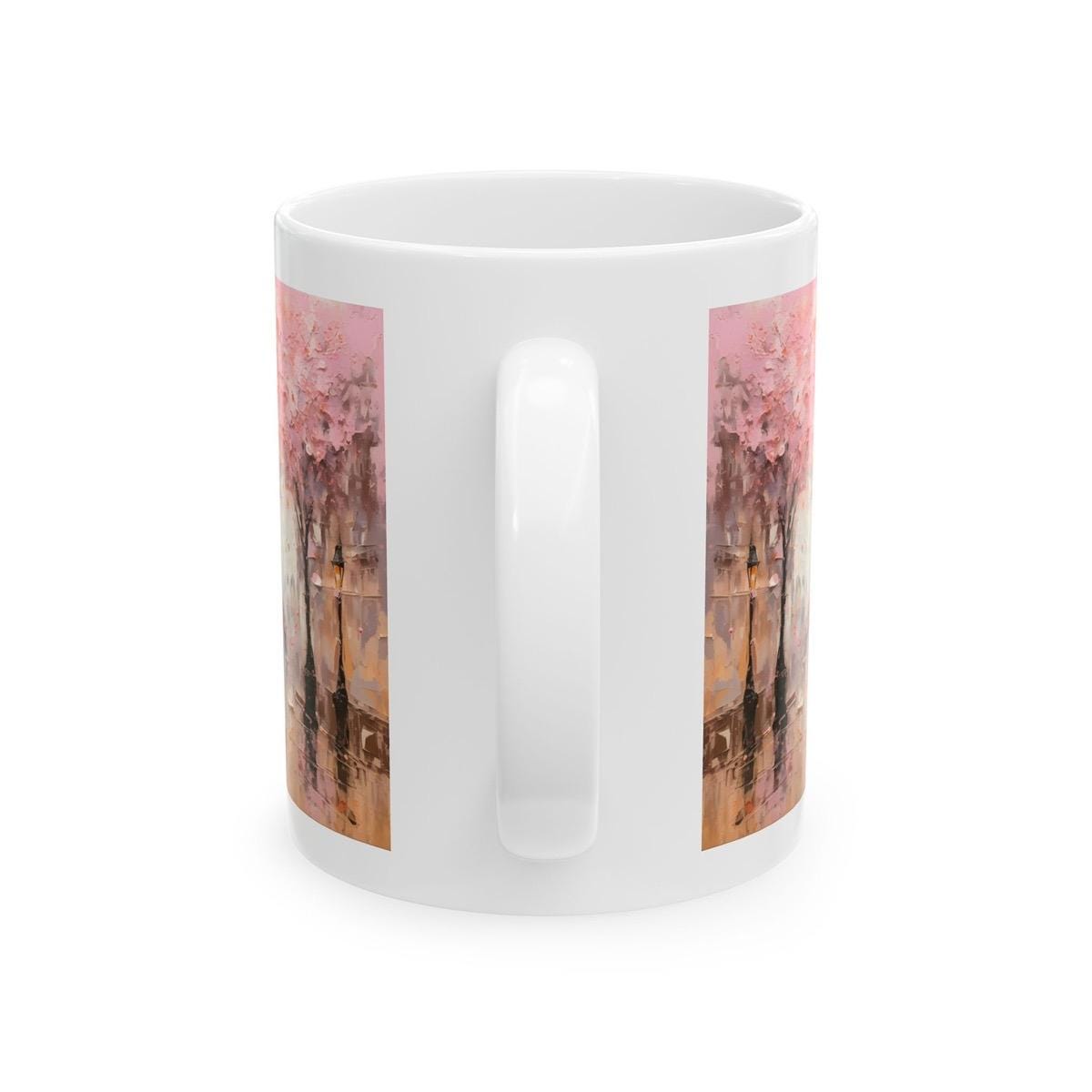Paris gift mug with couple on it - xmas christmas valentines gifts mugs for boyfriend, girlfriend, wife, husband - tumblers, drinkware cup w