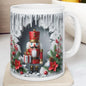 Christmas nutcracker 3d mug for festive drinks - drinkware, cup tumblers reusable bottles reuse washable ceramic coffee xmas mugs tea