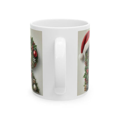 Personalised 'r' edition christmas mug - unique gift for xmas - stocking filler - drinkware washable reusable reuse ceramic cup tumbler coff