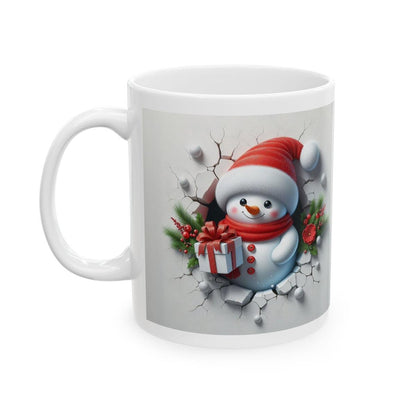 Christmas snowman 3d mug - perfect for hot drinks this winter - drinkware, cup tumblers bottles washable reusable xmas mugs tea festive coff