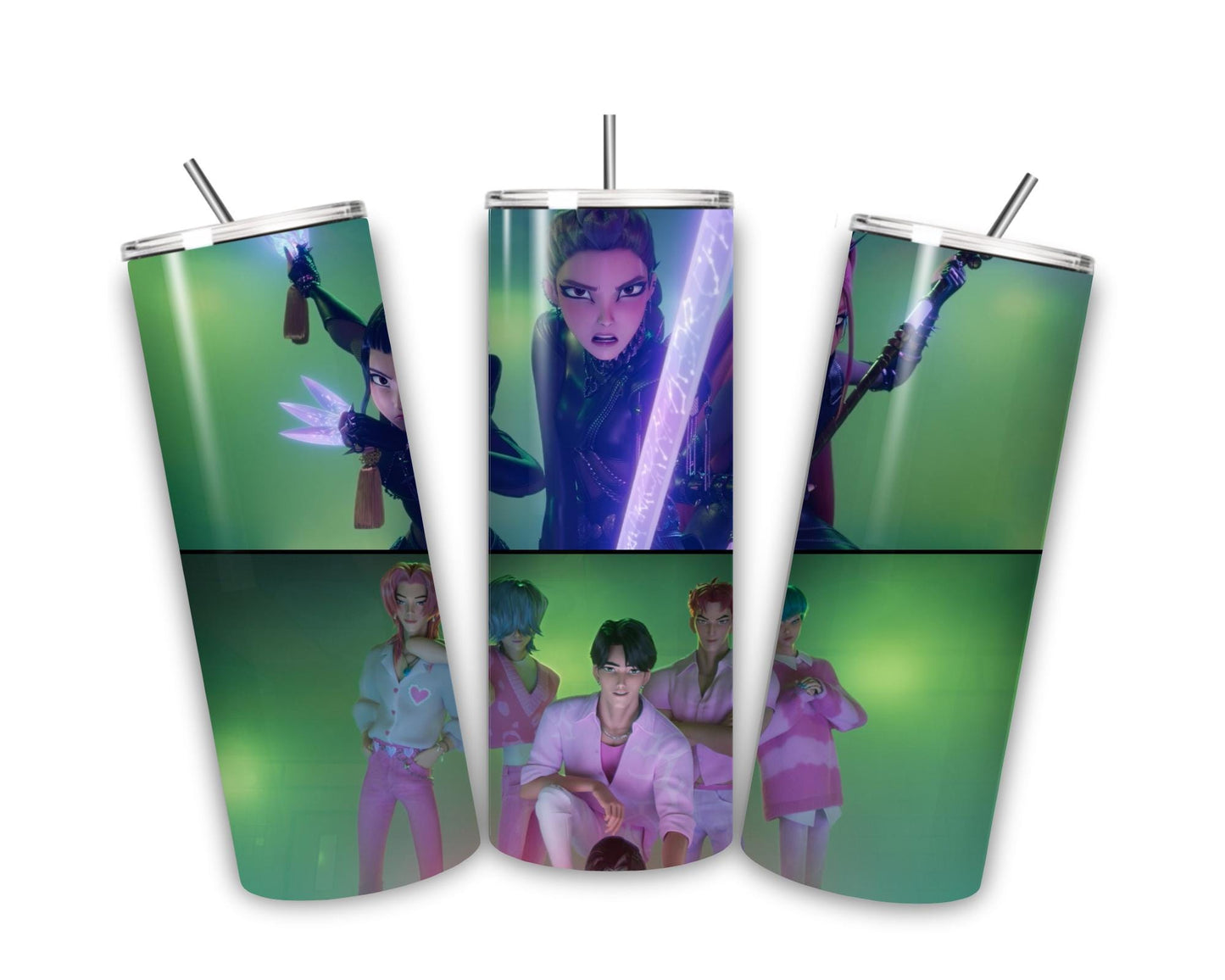 K pop demon hunters style tumbler 20oz cute fun gift cups mugs tumblers