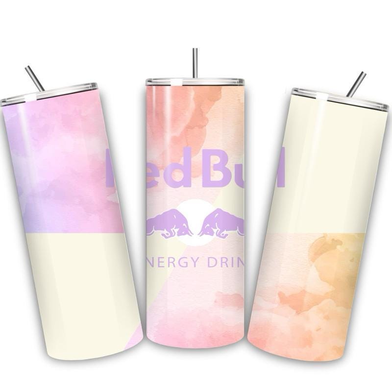 Red bull tumbler 20oz - multicoloured marble art style perfect for on-the-go hydration - vacuum flask - cup drinkware mug bottles water bott