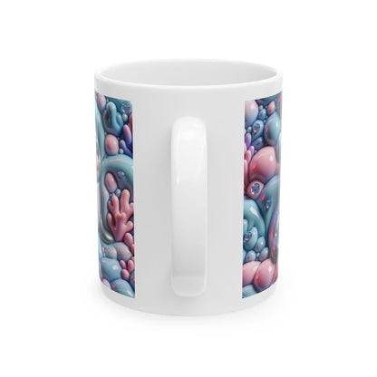 Cute baby seal mug 3d - perfect for baby shower gifts drinkware tumbler cup ceramic washable reuse reusable coffee xmas mugs tea festive sty