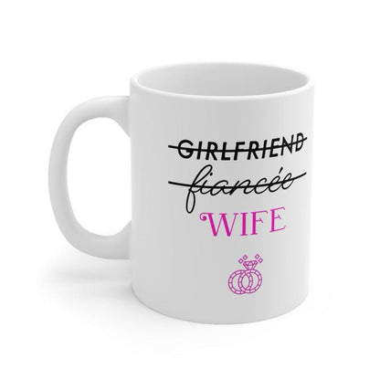 Wife mug cup mug for married couple- drinkware tumblers reuse washable bottles ceramic coffee reusable mugs gifts marriage wedding  couples