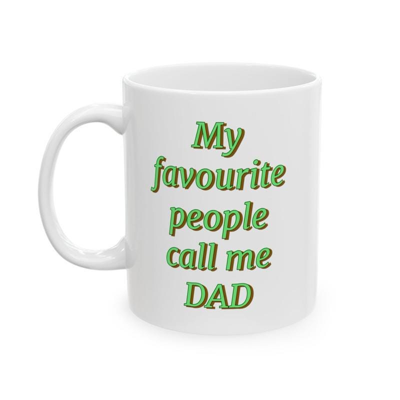 Cute father’s day funny dad mug - ceramic coffee tumbler drinkware reusable washable reuse cup mugs drew novelty fathers day dad him fun g