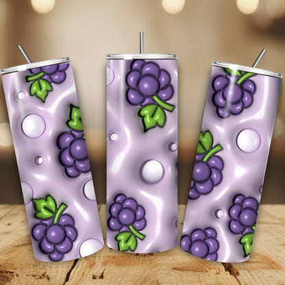 Grape summer fruit 20oz tumbler - perfect for any occasion drinkware flasks mug bottles water bottles bottled stylish beverage portable flas