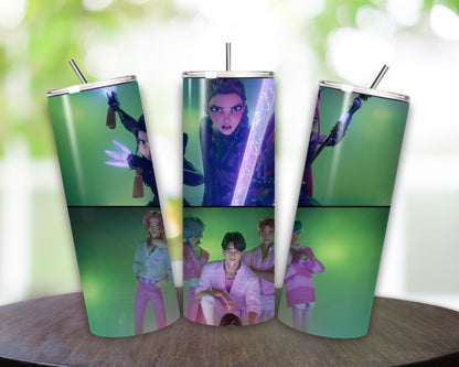 K pop demon hunters style tumbler 20oz cute fun gift cups mugs tumblers