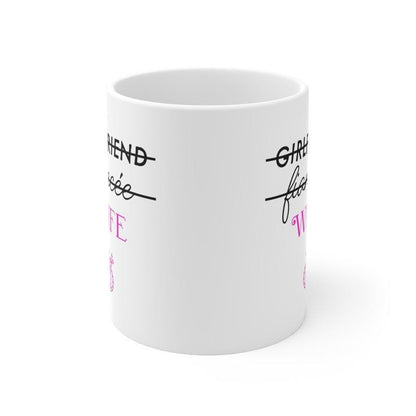 Wife mug cup mug for married couple- drinkware tumblers reuse washable bottles ceramic coffee reusable mugs gifts marriage wedding  couples