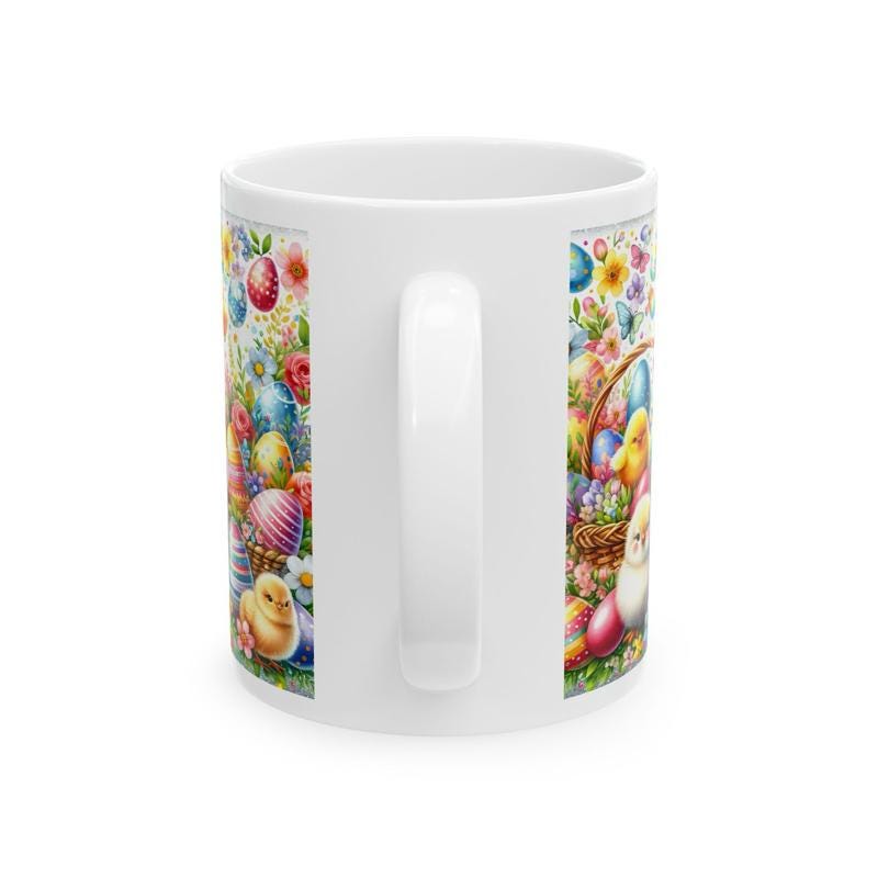 Easter bunny mug - cute gift - perfect for hot drinks - drinkware, tumblers cup bottles reusable washable portable reuse ceramic coffee east
