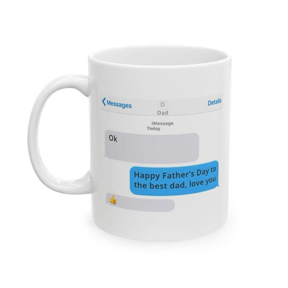 Funny father’s day funny dad mug - ceramic coffee tumbler drinkware reusable washable reuse cup mugs drew novelty fathers day dad him fun