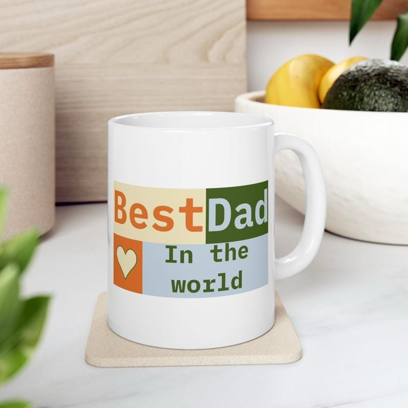 Best dad father’s day funny dad mug - ceramic coffee tumbler drinkware reusable washable reuse cup mugs drew novelty fathers day dad him f