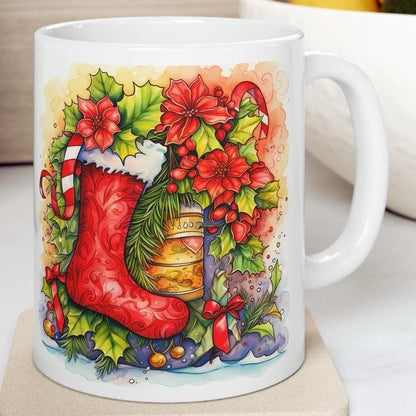 Santa secret gift stocking filler mug - perfect christmas stocking drinkware reuse reusable tumbler washable cup ceramic coffee xmas mugs te