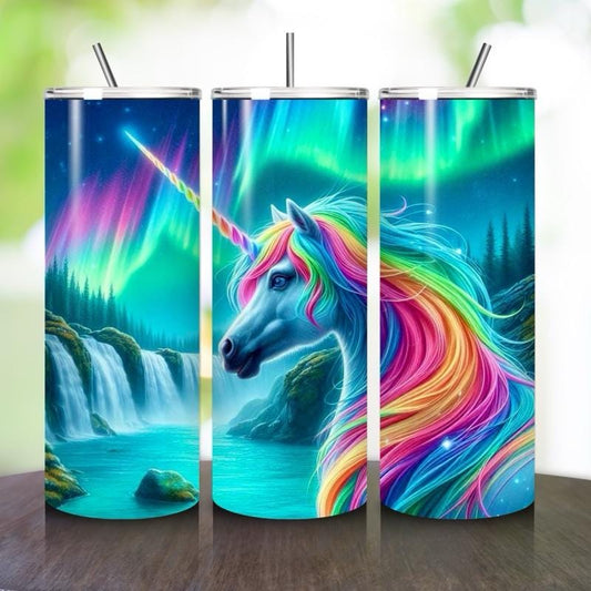 Unicorn tumbler 20oz - perfect for on-the-go hydration - vacuum flask - cup drinkware mug bottles water bottles bottled portable gifts insul