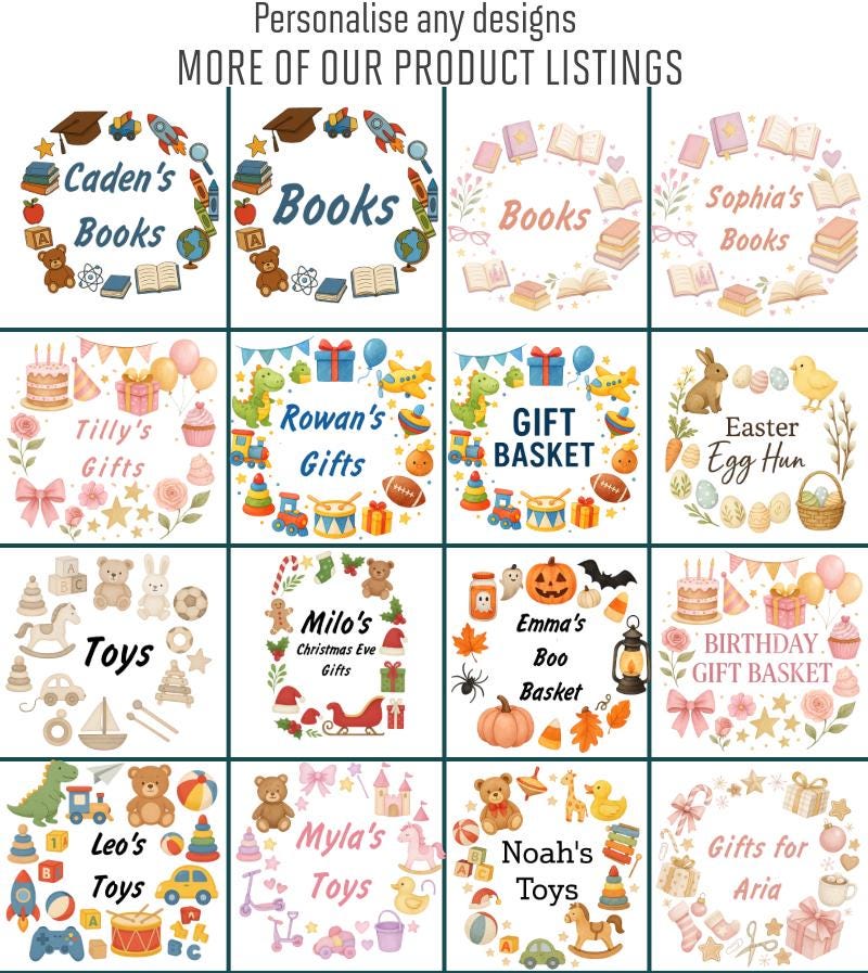 Personalised book basket storage Felt Trug, perfect gifts girls kids gift fun storage basket trugs toy storage cute friend mum book storage