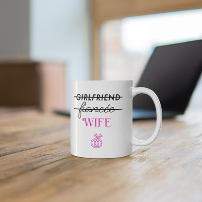 Wife mug cup mug for married couple- drinkware tumblers reuse washable bottles ceramic coffee reusable mugs gifts marriage wedding  couples
