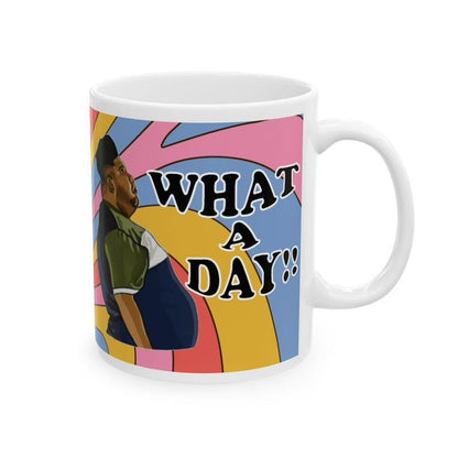 What a day mug harvey price mug - funny gift for coffee lovers - drinkware, tumblers funny mugs funny gifts 11oz washable reusable ceramic r