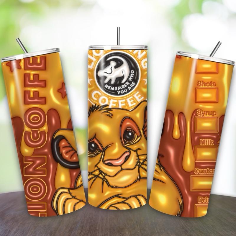 Lion king simba 20oz tumbler style - perfect for any occasion drinkware flasks mug bottles water bottles bottled stylish beverage portable f