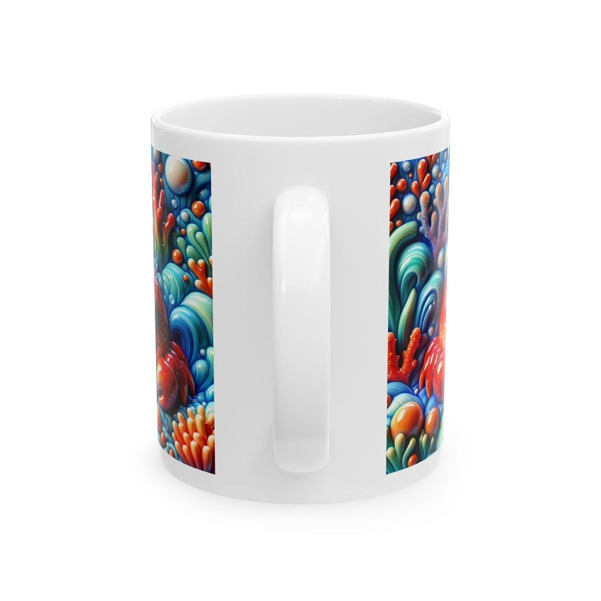 3d red crab mug - perfect for drinking and tumbling - tumblers, drinkware cup bottles reusable washable reuse glass coffee ceramic xmas mugs