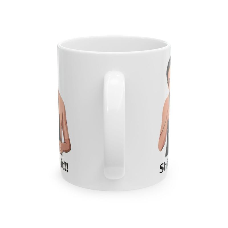 Funny mug - sh*t on it! mug - martin - great father's day gift - friday night dinner - funny mugs - funny gifts for father dad drinkware was