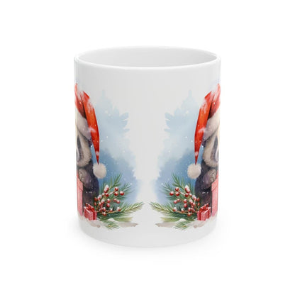 Christmas cute panda mug - perfect secret santa gift or stocking filler drinkware tumbler reuse washable cup reusable coffee ceramic xmas mu
