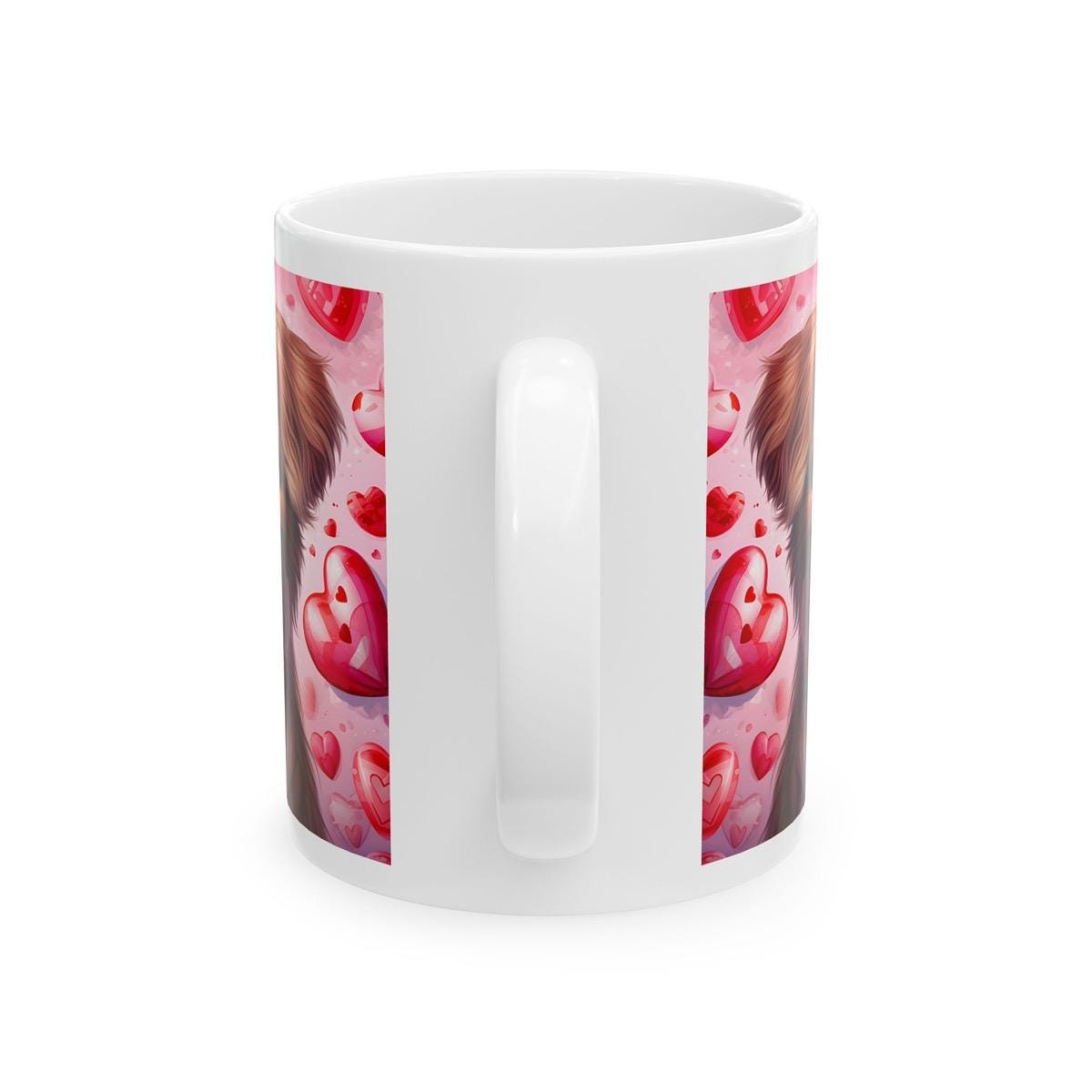 Puppy dog cute valentines mug gifts xmas - perfect for drinking hot beverages - cup, drinkware tumblers washable ceramic coffee reusable reu