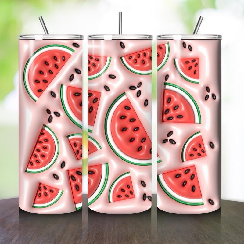 Watermelon summer fruit 20oz tumbler - perfect for any occasion drinkware flasks mug bottles water bottles bottled stylish beverage portable