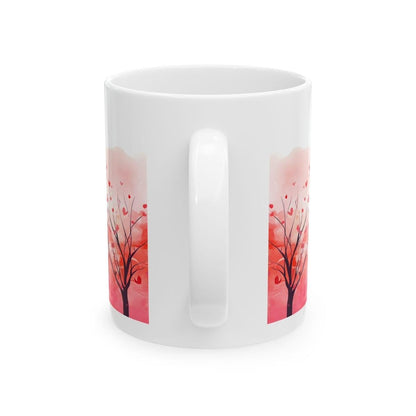 Love birds cute mug - perfect valentine's and xmas christmas gift for drink lovers - drinkware washable reusable tumbler cup coffee reuse ce