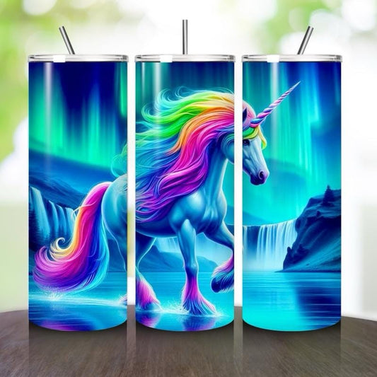 Unicorn tumbler 20oz - perfect for on-the-go hydration - vacuum flask - cup drinkware mug bottles water bottles bottled portable gifts insul