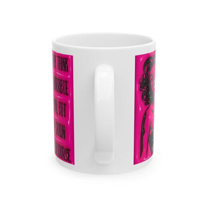 Funny mug - you may think i'm horrible, deep down i'm worse - perfect for coffee and tea - drinkware, cup tumblers bottles reusable washable