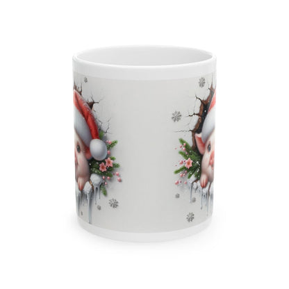 Christmas 3d pig piglet mug - reusable drinkware ceramic reuse washable tumblers cup coffee bottles xmas mugs tea festive