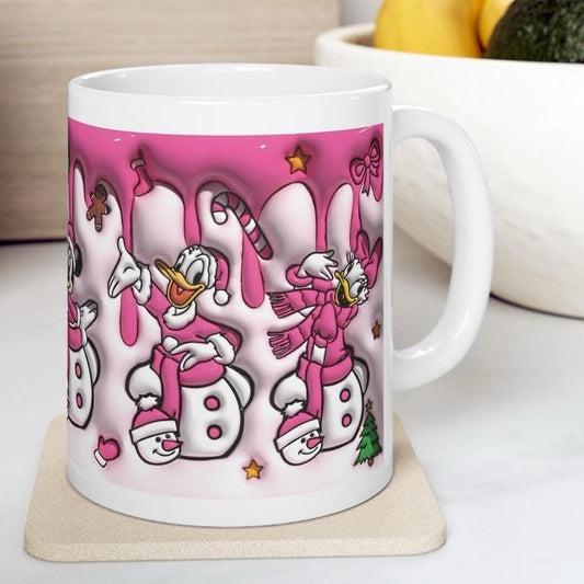 Cute xmas duck mug - perfect christmas gift for festive secret santa - drinkware, reusable tumblers cup washable reuse bottles ceramic coffe