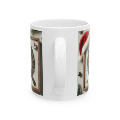 Personalised 'q' edition christmas mug - unique gift for xmas - stocking filler - drinkware washable reusable reuse ceramic cup tumbler coff
