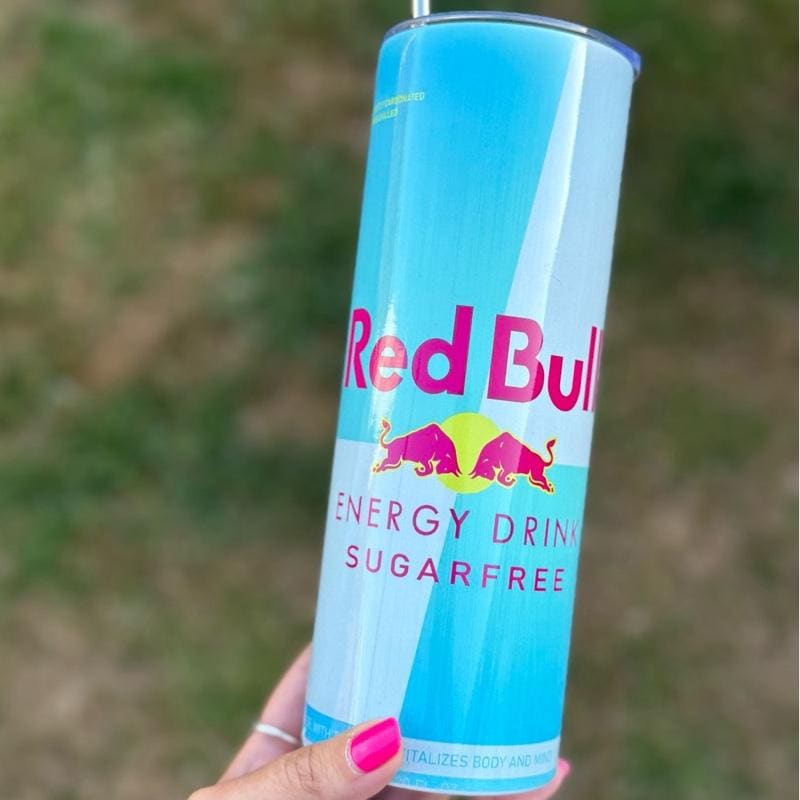 Red bull tumbler 20oz - summer style perfect for on-the-go hydration - vacuum flask - cup drinkware mug bottles water bottles bottled portab