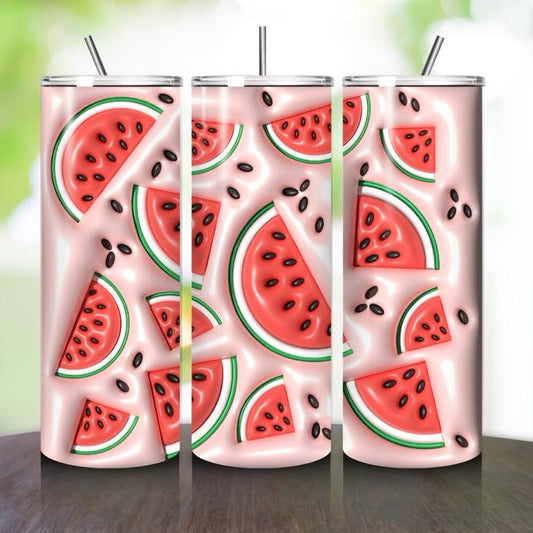 Watermelon summer fruit 20oz tumbler - perfect for any occasion drinkware flasks mug bottles water bottles bottled stylish beverage portable